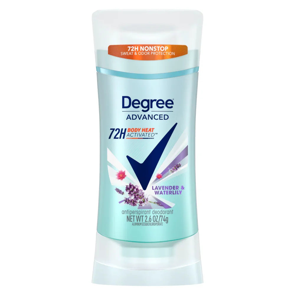 Degree Advanced Women's Deodorant Stick Lavender & Waterlily - 74g - Buy Online in Pakistan at Cosmia.pk