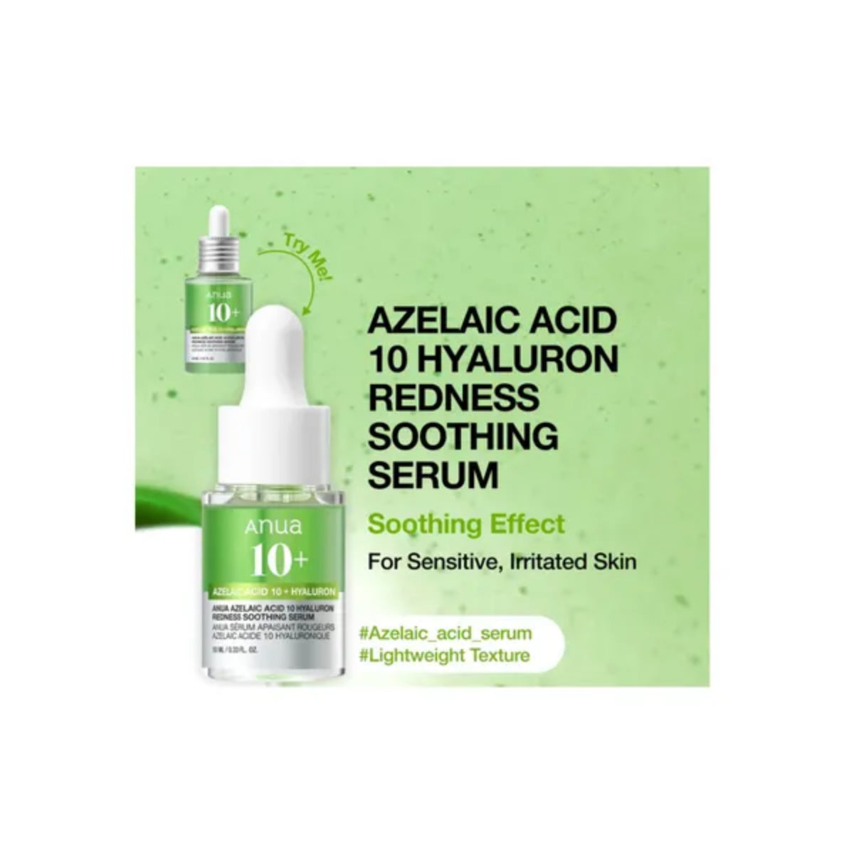 Anua Azelaic Acid 10 Hyaluron Redness Soothing Serum mini sensitive skin - Anua Serum Minis Discovery Trio Set - Buy Online in Pakistan at Cosmia.pk