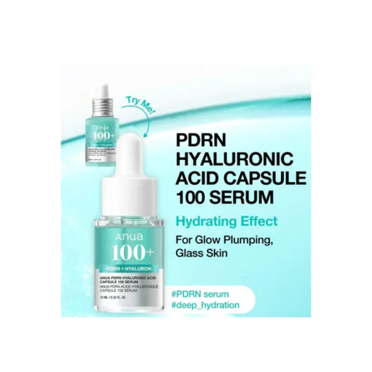 Anua PDRN Hyaluronic Acid Capsule 100 Serum mini hydrating glow plumping - Anua Serum Minis Discovery Trio Set - Buy Online in Pakistan at Cosmia.pk