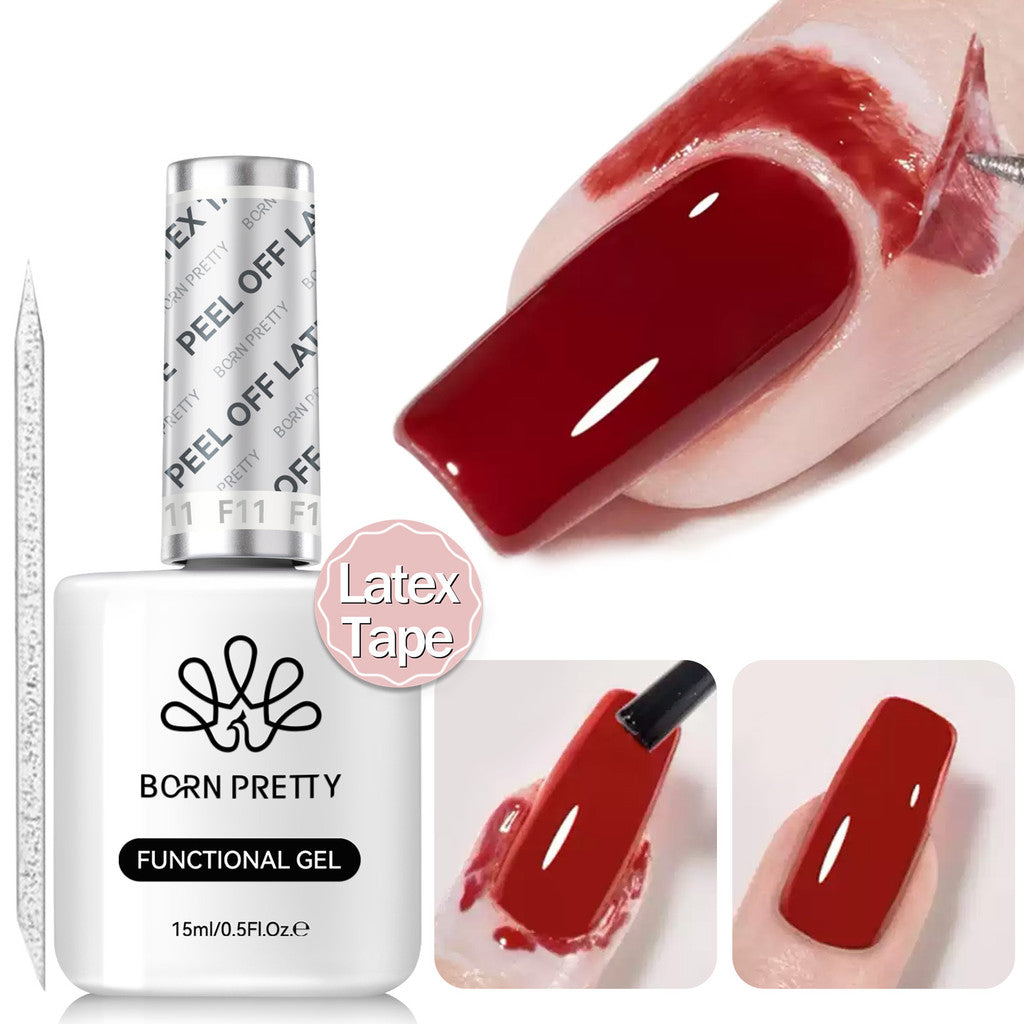 Born pretty peel off nail paint - Red Set