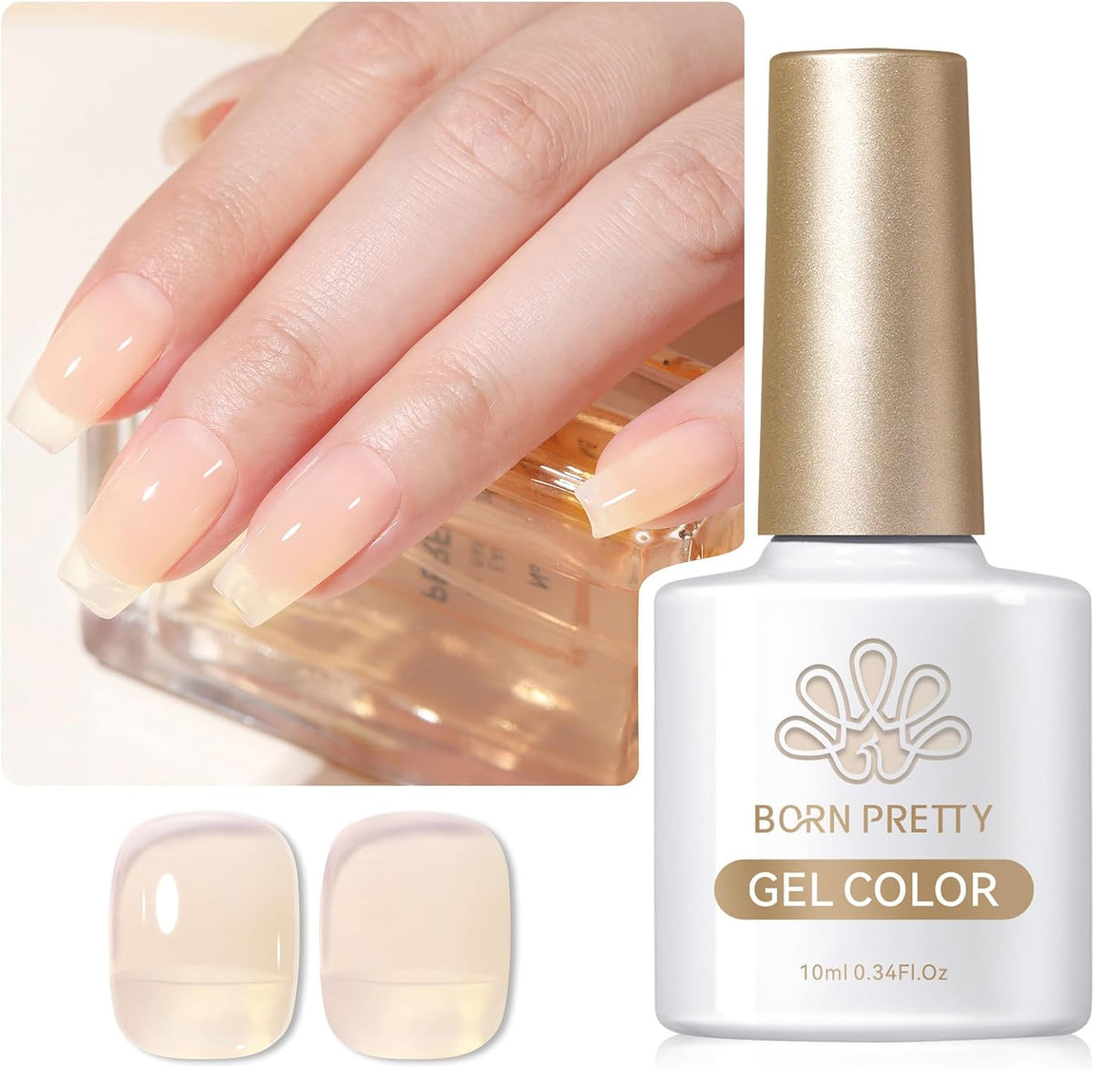 Born pretty peel off nail paint - Nude Set