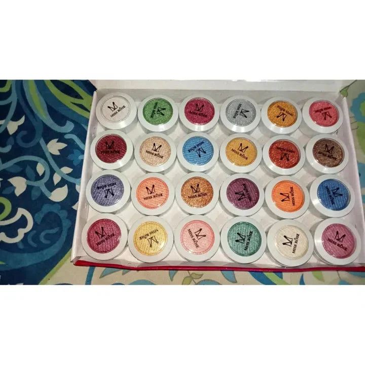 Miss Rose Glitter Eye Shadow - 24 Pcs - Buy Online in Pakistan at Cosmia.pk