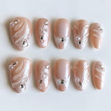 Pink Key Fashion Cushy Press-On Nails - Nude