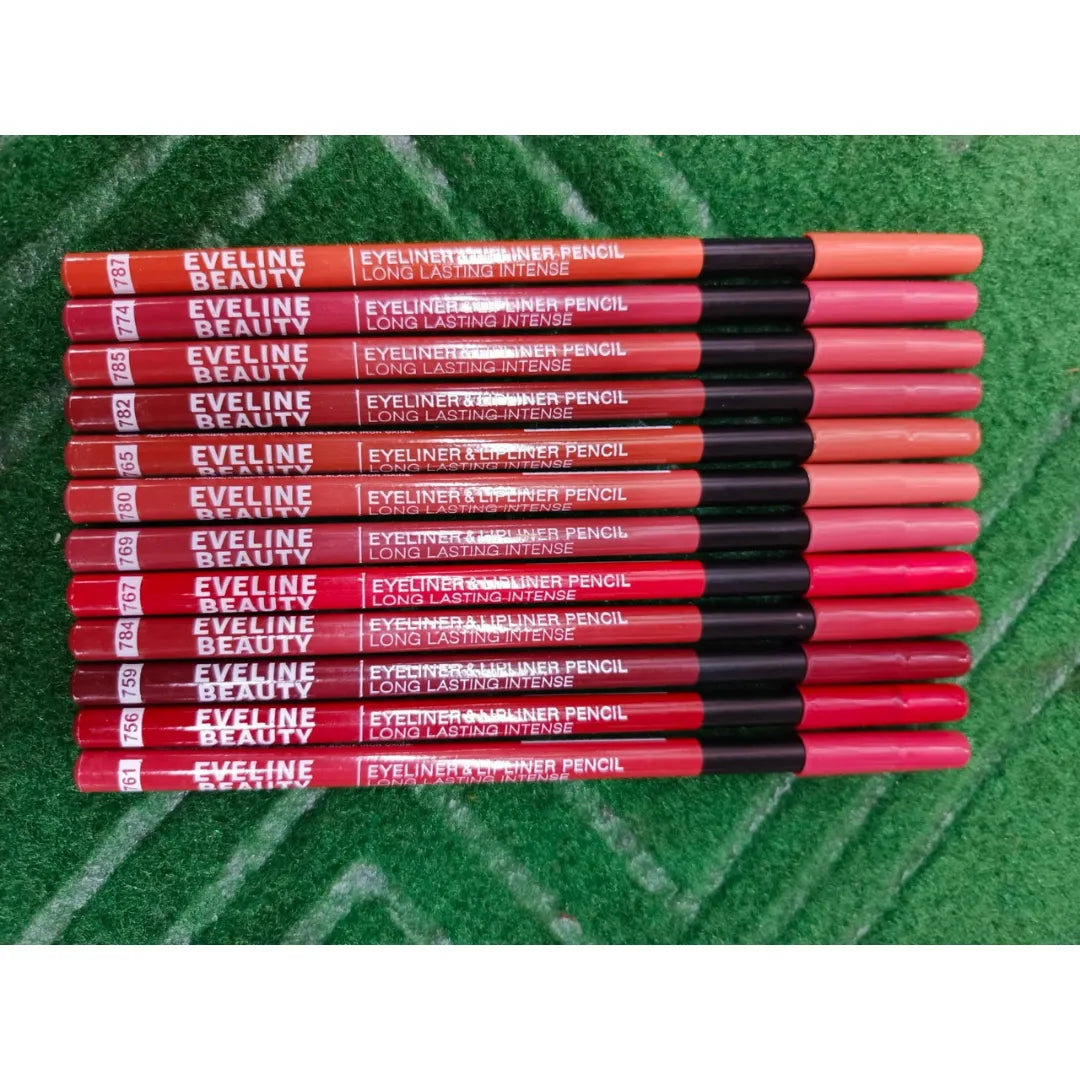 Eyeline Beauty Eyeliner and Lip Pencil Pack Of 12 - Buy Online in Pakistan at Cosmia.pk