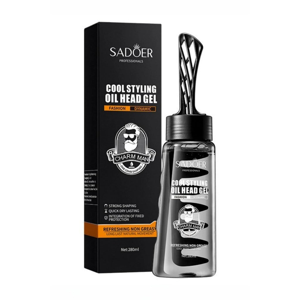 Sadoer Charm Man Cool Styling Oil Head Gel 280ml - Buy Online in Pakistan at Cosmia.pk