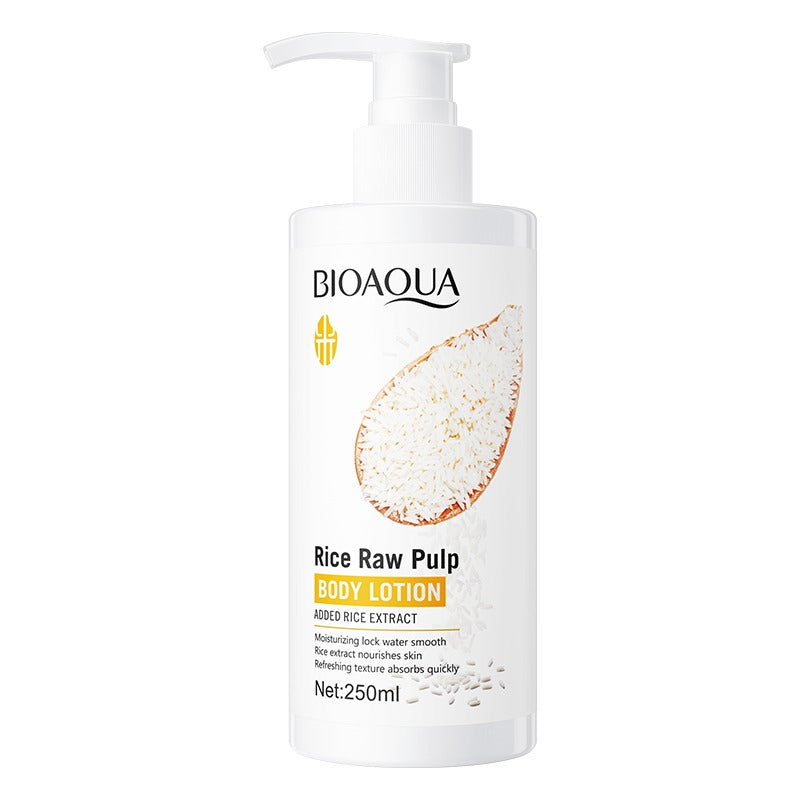 BIOAQUA Rice Raw Pulp Body Lotion 250ml - Buy Online in Pakistan at Cosmia.pk