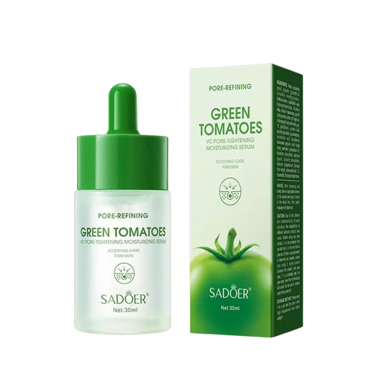 SADOER Green Tomatoes Pore Refining Serum 30ml - Buy Online in Pakistan at Cosmia.pk