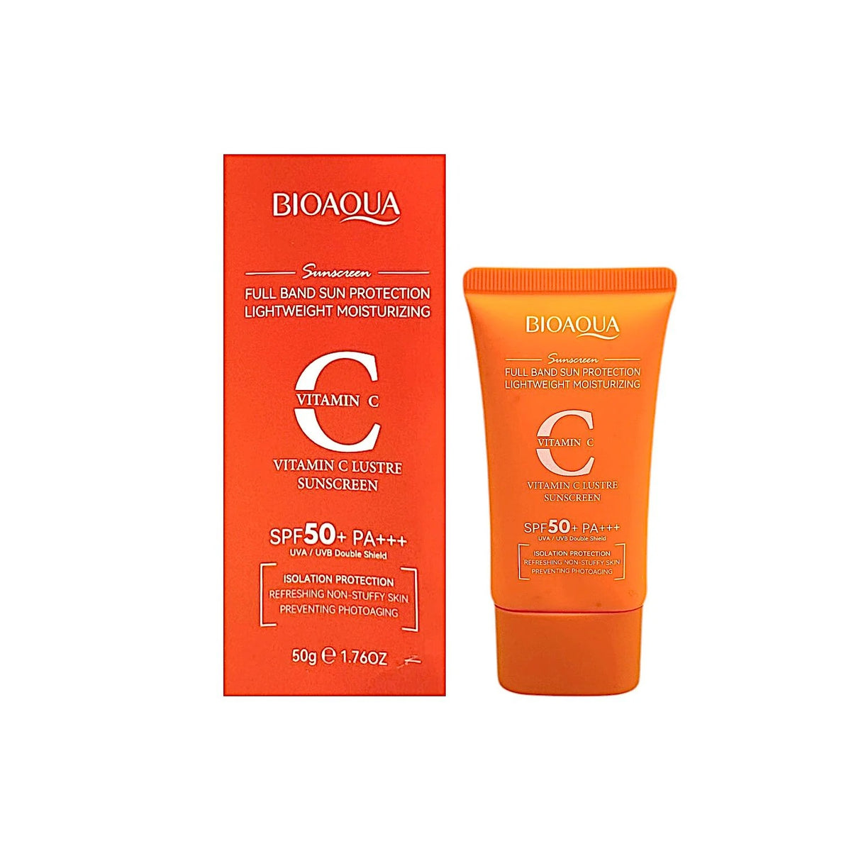 BIOAQUA Vitamin C Lustre Sunscreen SPF50+ PA+++ 50g - Buy Online in Pakistan at Cosmia.pk