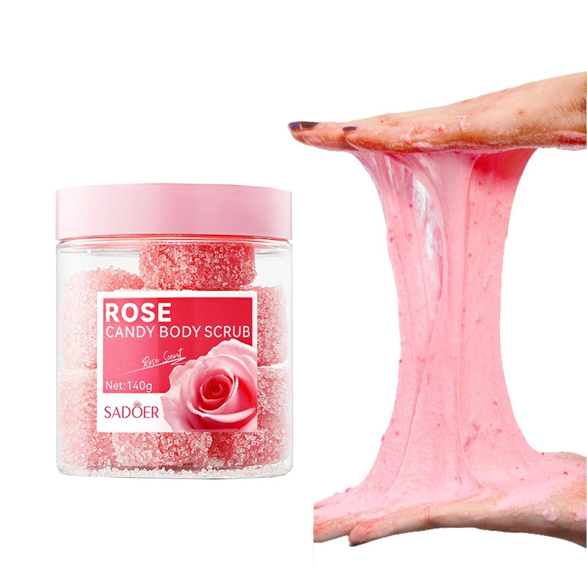 SADOER Rose Candy Body Scrub 140g - Buy Online in Pakistan at Cosmia.pk