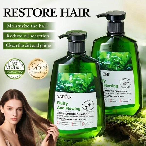 SADOER Fluffy And Flowing Biotin Smooth Shampoo 520ml - Buy Online in Pakistan at Cosmia.pk