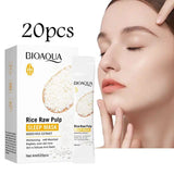 BIOAQUA Rice Raw Pulp Sleep Mask 4ml x 20pcs - Buy Online in Pakistan at Cosmia.pk