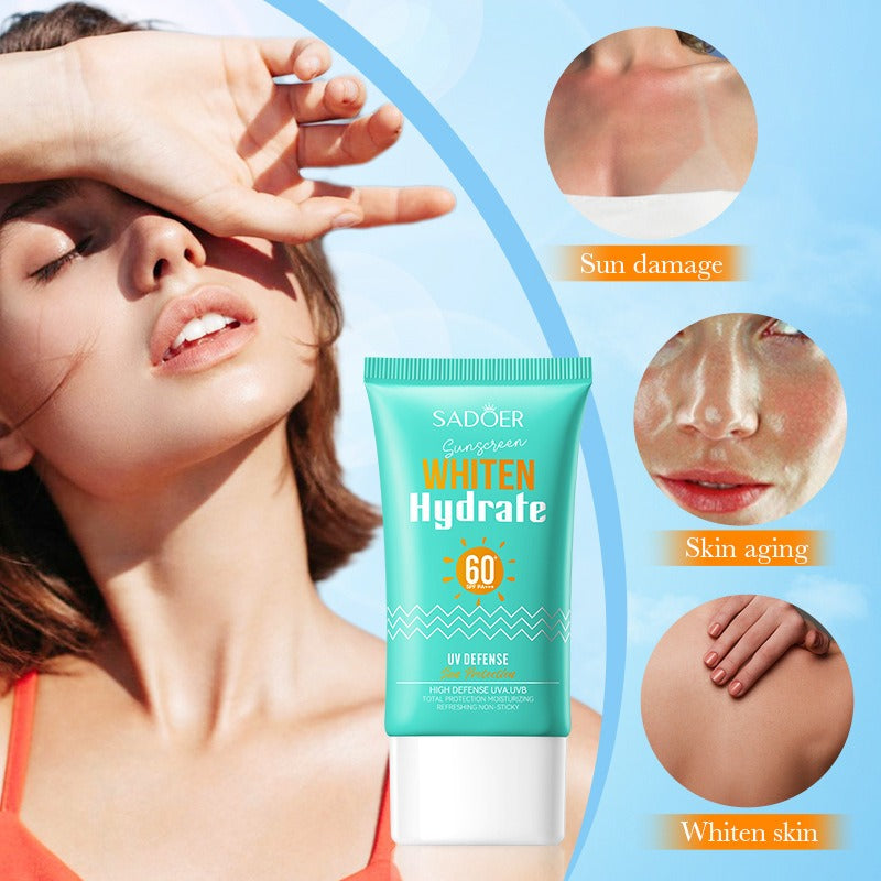 SADOER Whiten Hydrate Sunscreen SPF60 PA+ 50g - Buy Online in Pakistan at Cosmia.pk