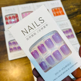 Stylish Artifical Nails With Free sticker (24 Pcs) - Buy Online in Pakistan at Cosmia.pk