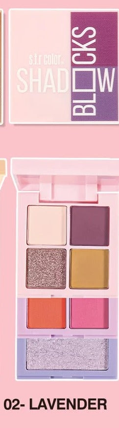SFR Color Shadow Blocks 02 Lavender - SFR Color Shadow Blocks 3 in 1 Makeup Kit - Buy Online in Pakistan at Cosmia.pk