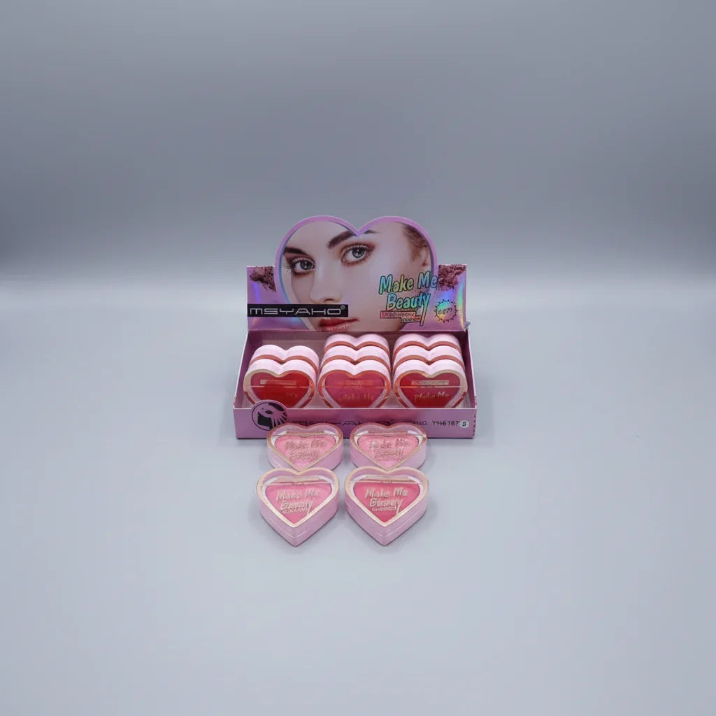 Msyaho heart Shape blushon - 4 Pcs - Buy Online in Pakistan at Cosmia.pk