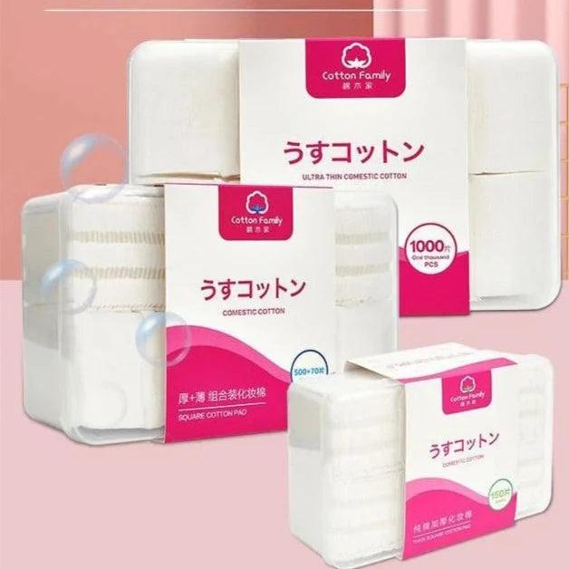 Thick Square Makeup Cotton Pads Box - 150pcs - Buy Online in Pakistan at Cosmia.pk