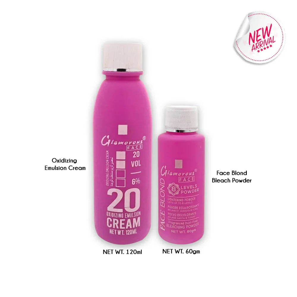 Glamorous Face Oxidizing Emulsion Cream 20 Volume With Face Blond - Buy Online in Pakistan at Cosmia.pk