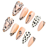 DoDo Lady Fashion Press On Gel Nails Set - 12Pcs - Leopard Print