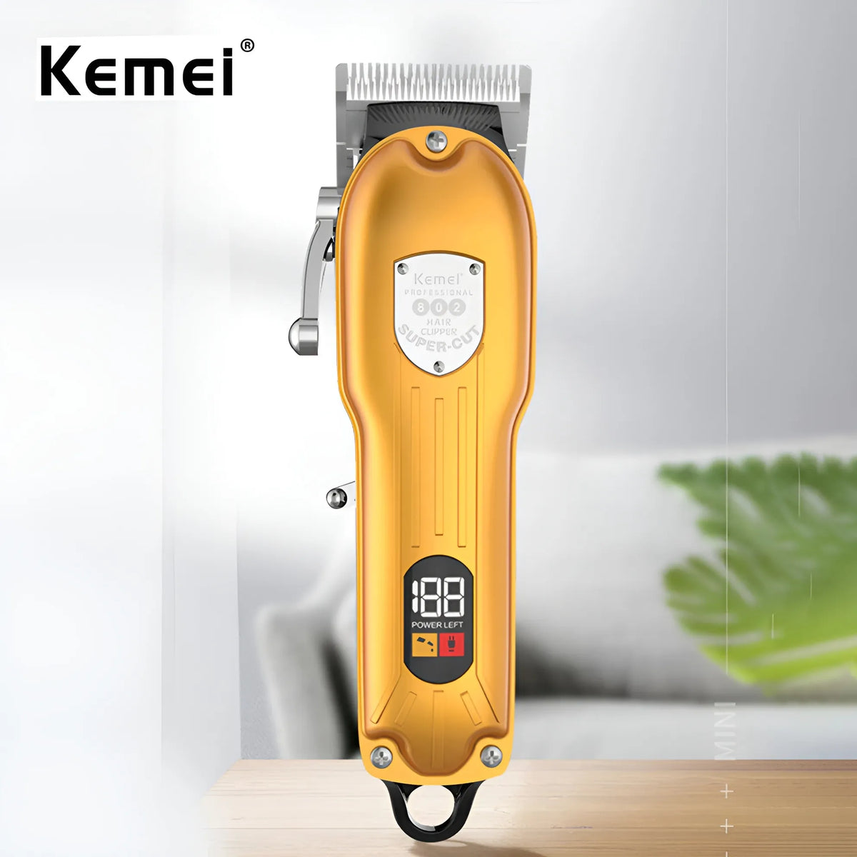 Kemei KM-802 Metal Engraving Hair Clipper with LED Display for Men - Buy Online in Pakistan at Cosmia.pk