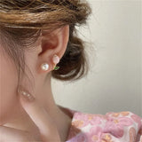 Korean Tulip Pearl Earrings - Buy Online in Pakistan at Cosmia.pk