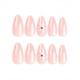 DoDo Lady Fingertip Aesthetic Revolution Press-On Nails Set - 12Pcs - Soft Pink