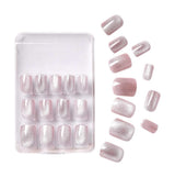 DoDo Lady Cat's Eye Press On Gel Nails - 12 Pcs - Pink