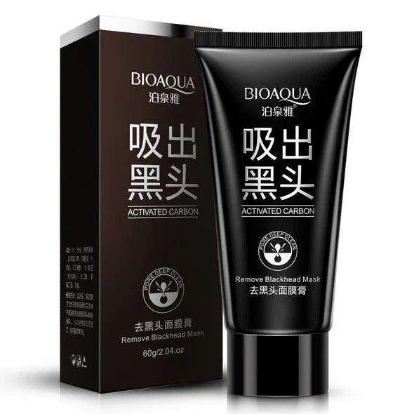Bioaqua Black Suction Activated Carbon Remove Blackhead Mas - 60g - Buy Online in Pakistan at Cosmia.pk