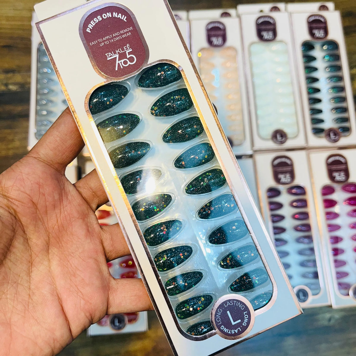 7To5 Talklee Press On nails Artifical Nails With Free Stickers - Buy Online in Pakistan at Cosmia.pk