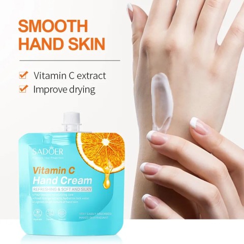 SADOER Vitamin C Hand Cream Pouch 30g - Buy Online in Pakistan at Cosmia.pk