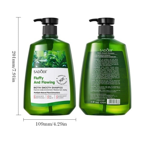SADOER Fluffy And Flowing Biotin Smooth Shampoo 520ml - Buy Online in Pakistan at Cosmia.pk