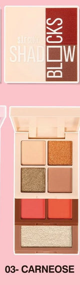 SFR Color Shadow Blocks 03 Carneose - SFR Color Shadow Blocks 3 in 1 Makeup Kit - Buy Online in Pakistan at Cosmia.pk