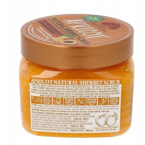 Fruit of the Wokali Apricot Natural Sherbet Scrub - 600g - Buy Online in Pakistan at Cosmia.pk