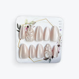 Romantic Myth Almond Cat's Eye Press-On Gel Nails Set - Nude