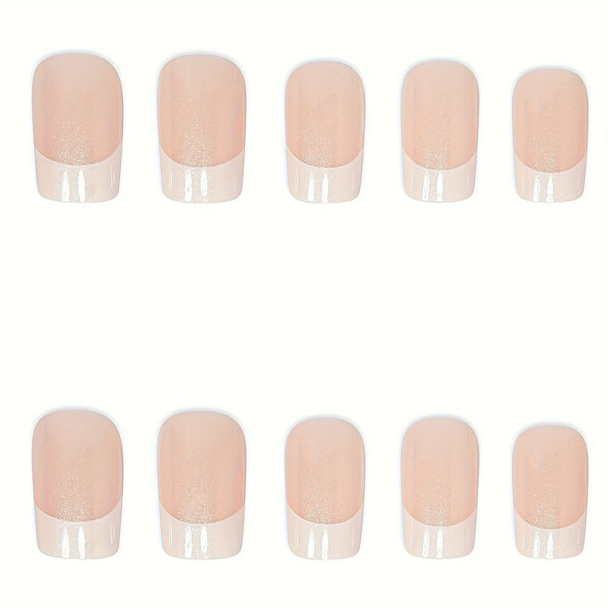 Romantic Myth French Tip Press-On Gel Nails - Classic Nude