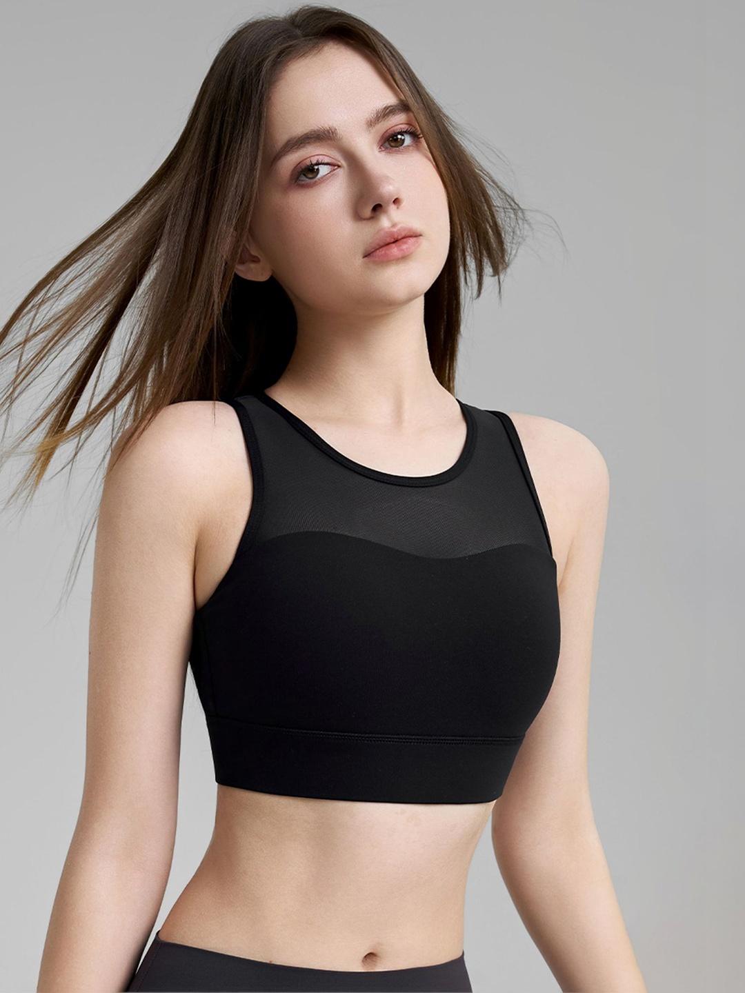 Polyester Sports Bra - Black