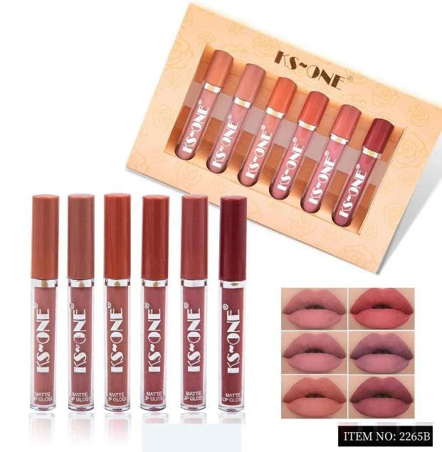 New KS One Pack Of 6 Matte Lip Gloss - Buy Online in Pakistan at Cosmia.pk