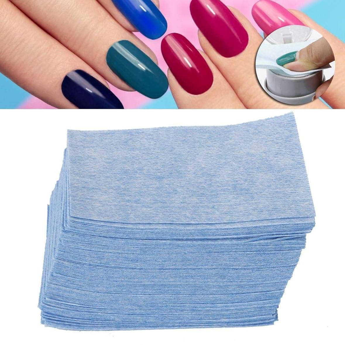 Glamorous Face Nail Remover Tissue (6 Colors) - BLUEBERRY
