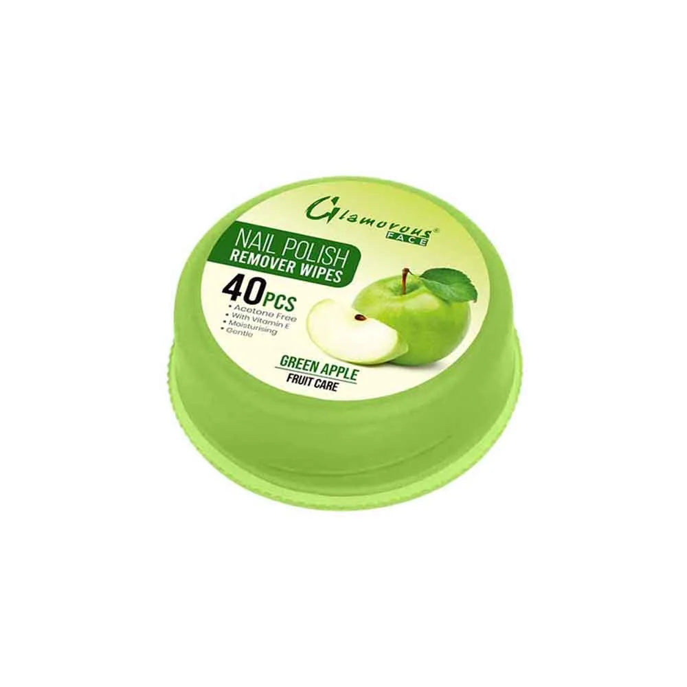Glamorous Face Nail Remover Tissue (6 Colors) - GREEN APPLE
