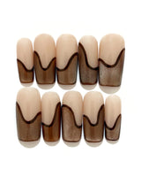 Romantic Myth Professional Press-On Gel Nails - Brown