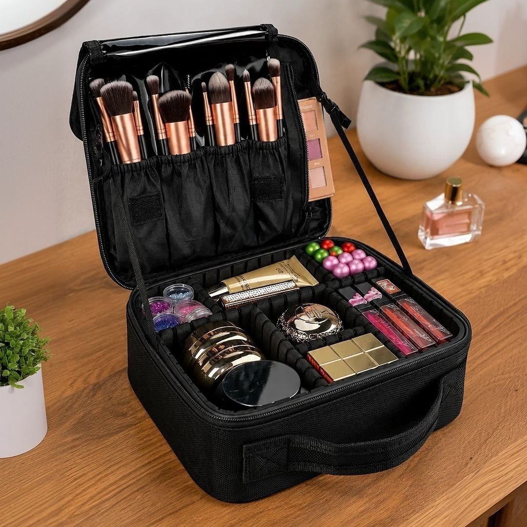 4 in 1 Makeup pouch - Black