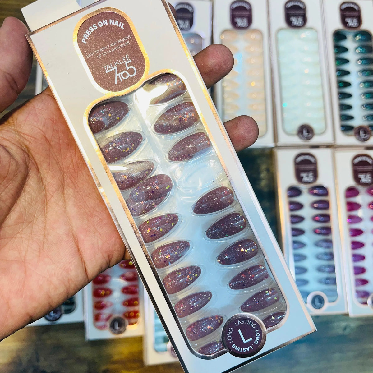 7To5 Talklee Press On nails Artifical Nails With Free Stickers - Buy Online in Pakistan at Cosmia.pk