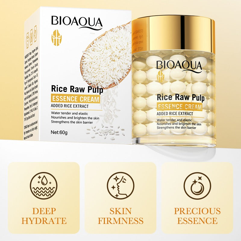 BIOAQUA Rice Raw Pulp Essence Cream 50g - Buy Online in Pakistan at Cosmia.pk