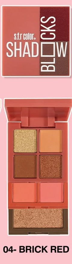 SFR Color Shadow Blocks 04 Brick Red - SFR Color Shadow Blocks 3 in 1 Makeup Kit - Buy Online in Pakistan at Cosmia.pk