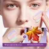 Bioaqua Four Color Rainbow Primer swatches lightweight silky texture
