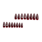 XIANGDAIER Cosmetics Press-On Nail - Maroon