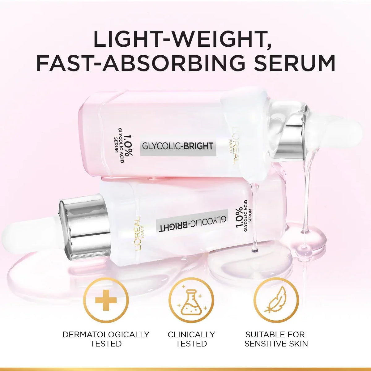Loreal Paris Glycolic Bright Instant Glowing Face Serum - Buy Online in Pakistan at Cosmia.pk