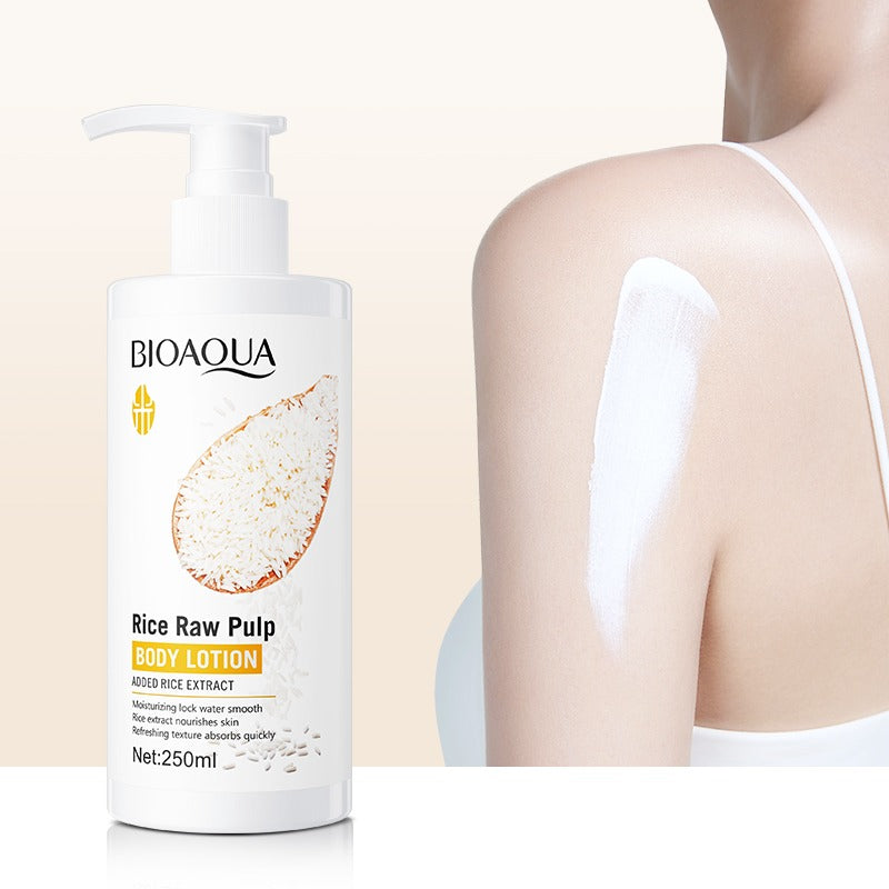 BIOAQUA Rice Raw Pulp Body Lotion 250ml - Buy Online in Pakistan at Cosmia.pk