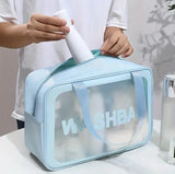 Women Portable Travel Wash Bag Transparent Waterproof Makeup Storage - Buy Online in Pakistan at Cosmia.pk