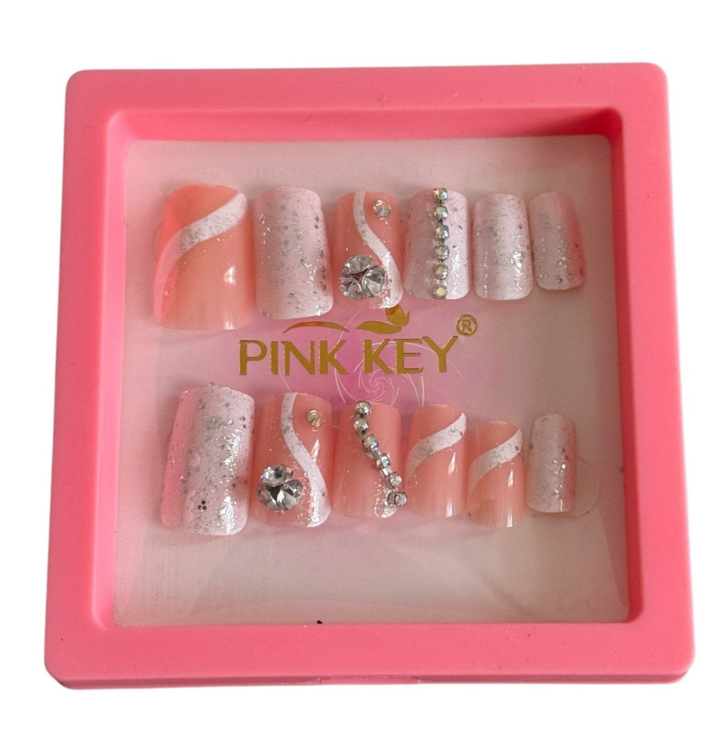 Pink Key Nails – Unlock Your Perfect Look - Peech