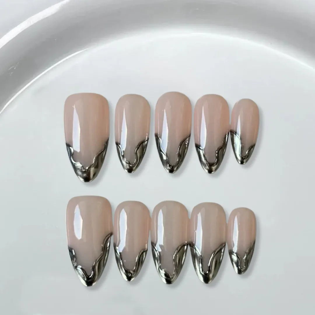 Pink Key Nails – Unlock Your Perfect Look - Silver